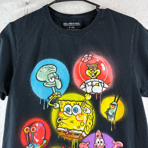 Nickelodeon Official SpongeBob SquarePants Graphic T-Shirt 100% Cotton Small - Picture 3 of 6